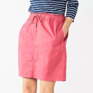 Women's Croft & Barrow Petite Utility Skirt - Watermelon Soda - PXL - NWT